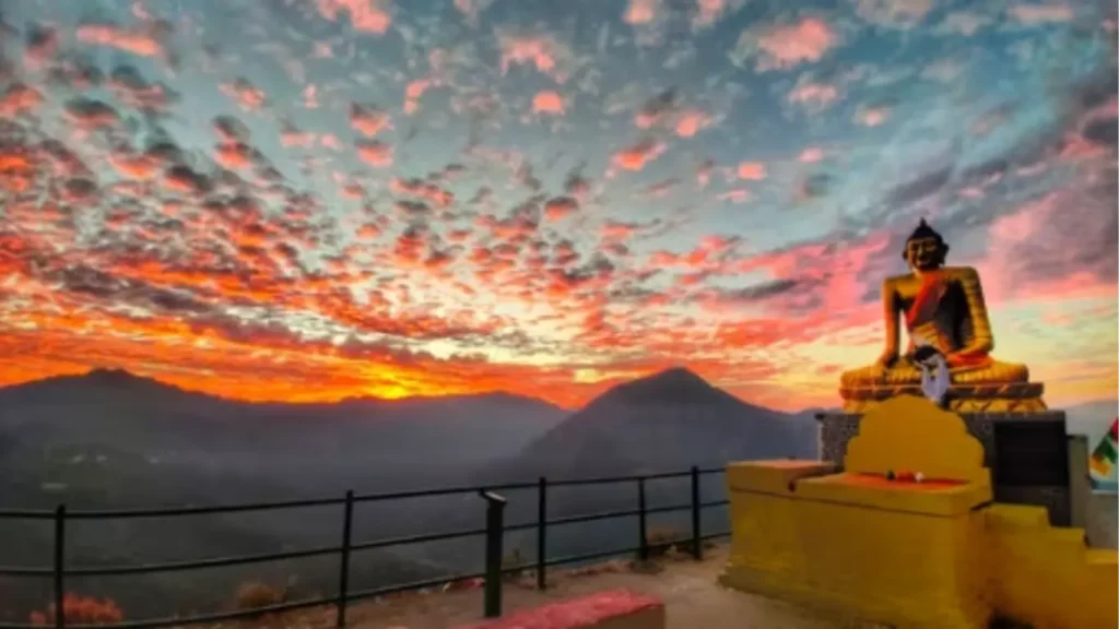 Breathtaking view of the Dalai Hills from Hotel Dwaper, Mussoorie.